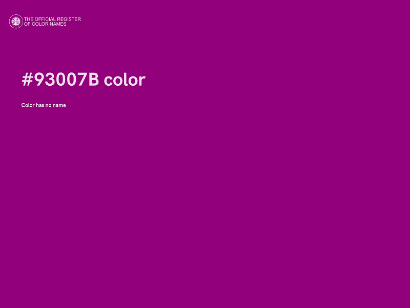 #93007B color image