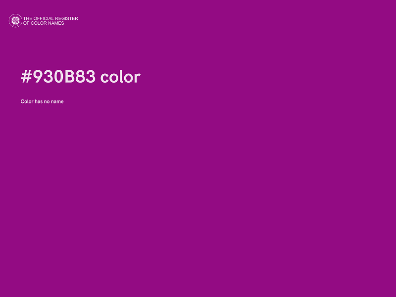 #930B83 color image