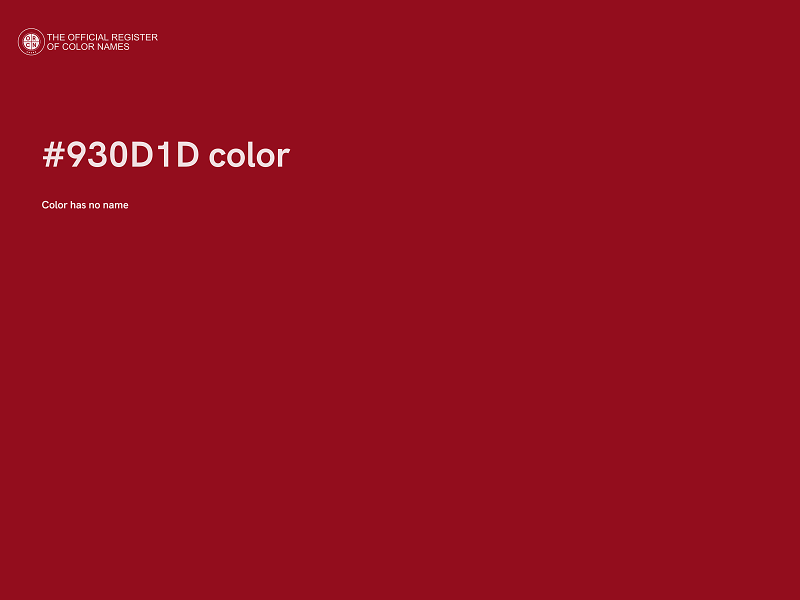 #930D1D color image