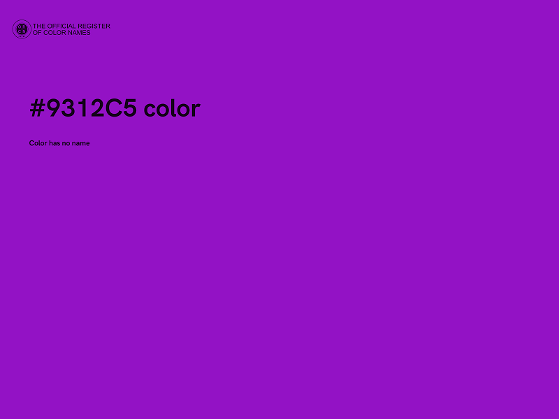 #9312C5 color image