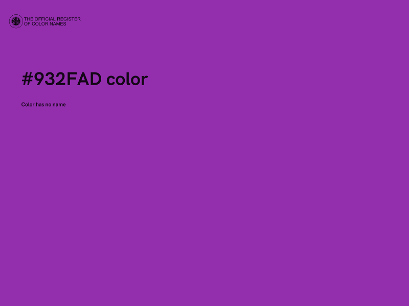 #932FAD color image