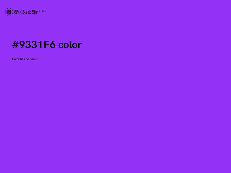 #9331F6 color image