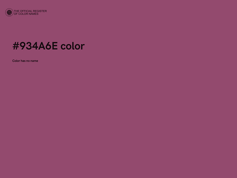 #934A6E color image