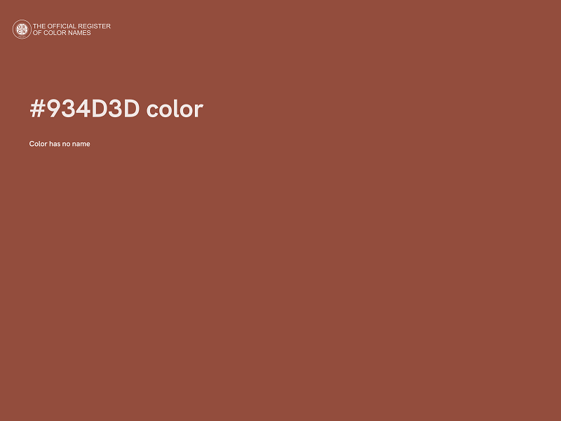 #934D3D color image