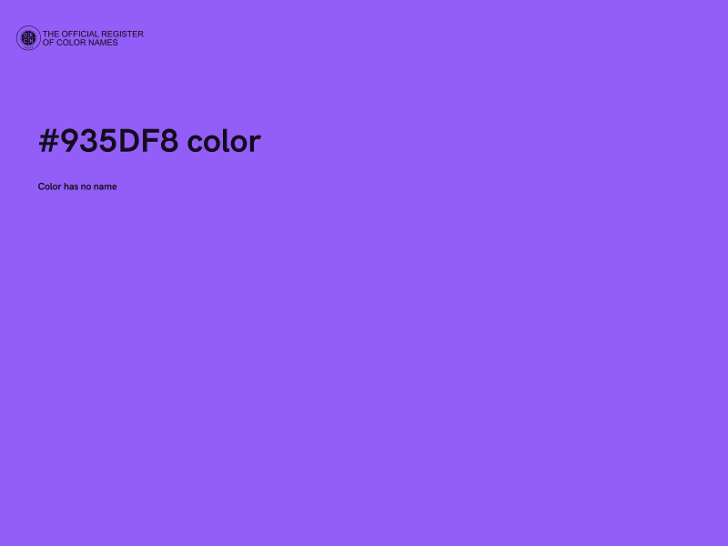 #935DF8 color image