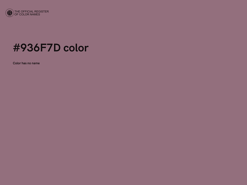 #936F7D color image