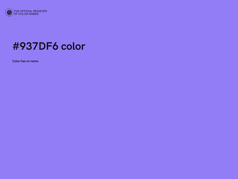 #937DF6 color image