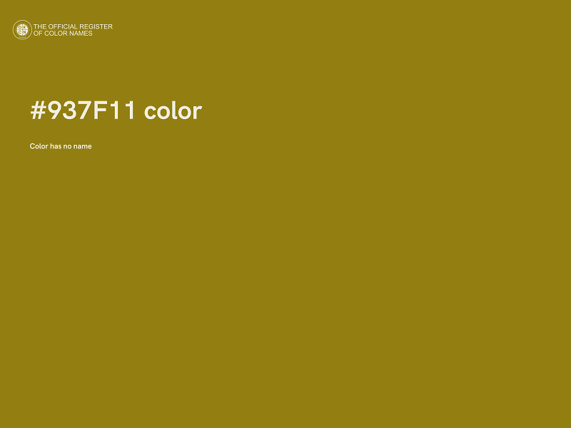 #937F11 color image