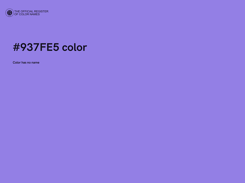 #937FE5 color image