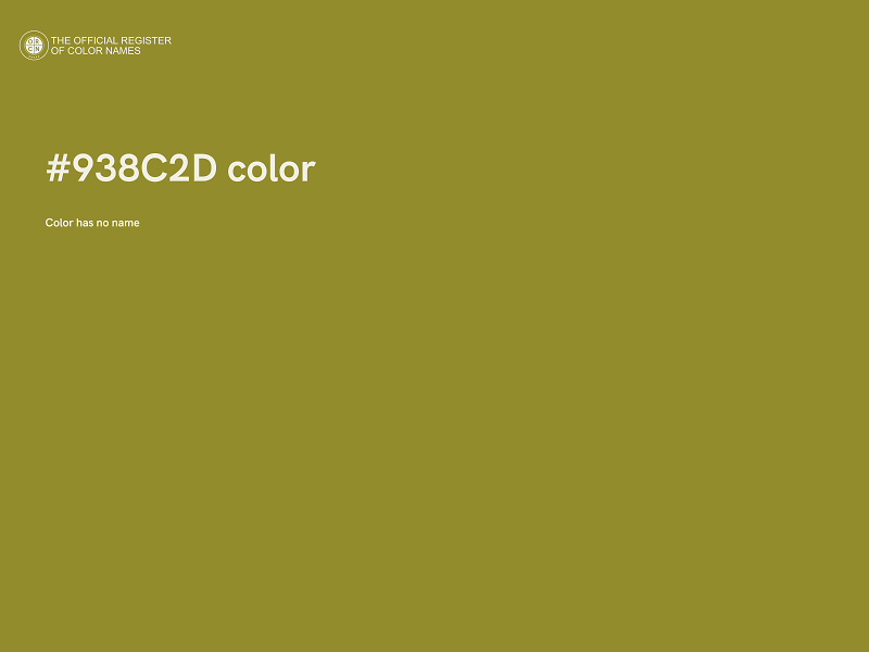 #938C2D color image