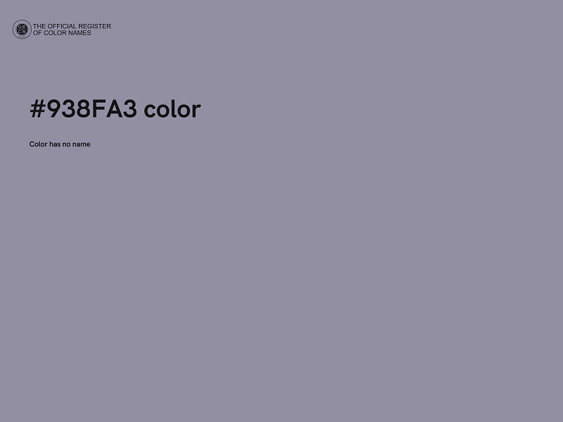 #938FA3 color image