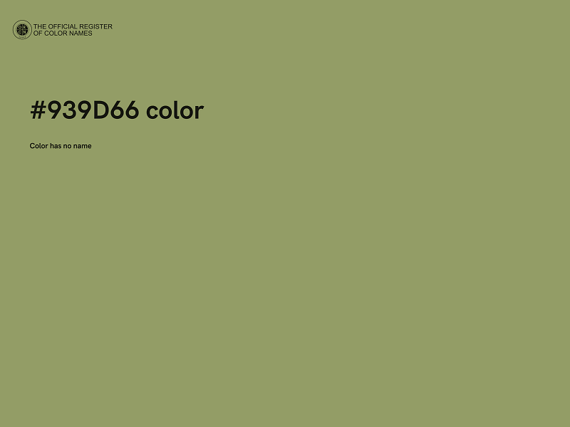 #939D66 color image