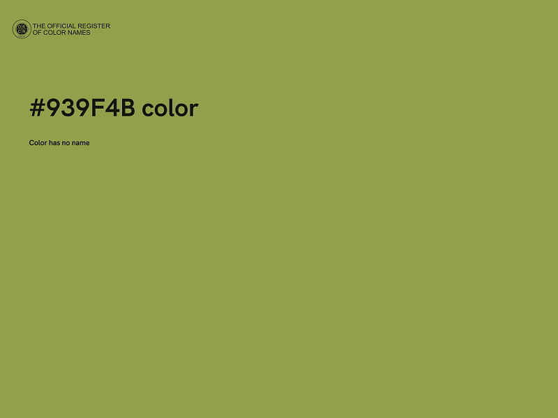 #939F4B color image