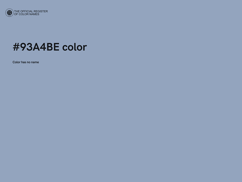 #93A4BE color image