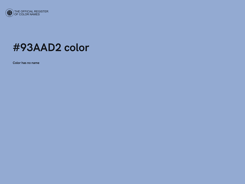 #93AAD2 color image