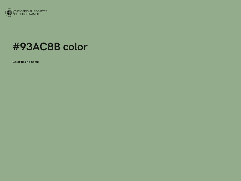 #93AC8B color image