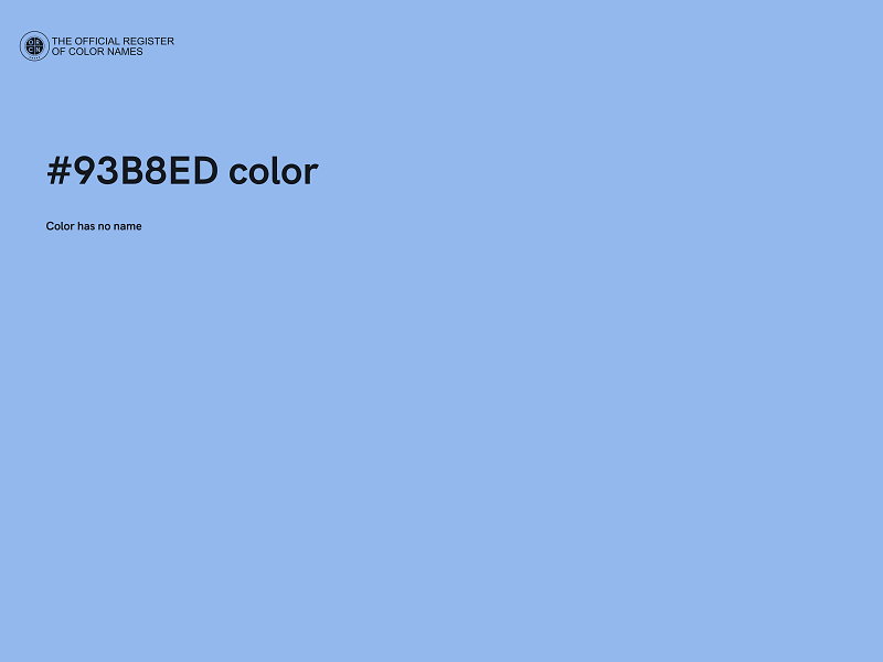 #93B8ED color image