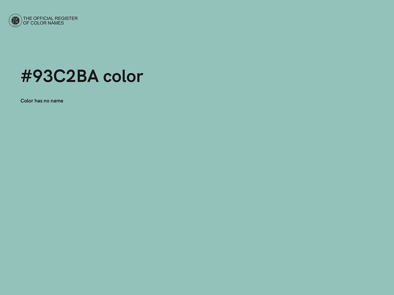 #93C2BA color image