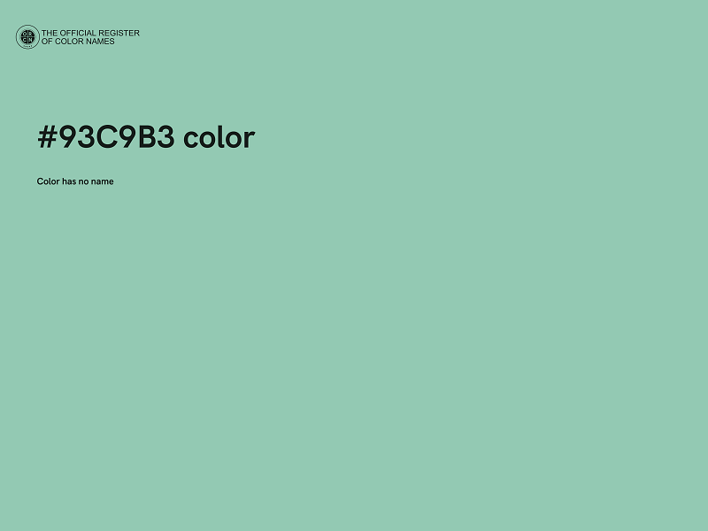 #93C9B3 color image