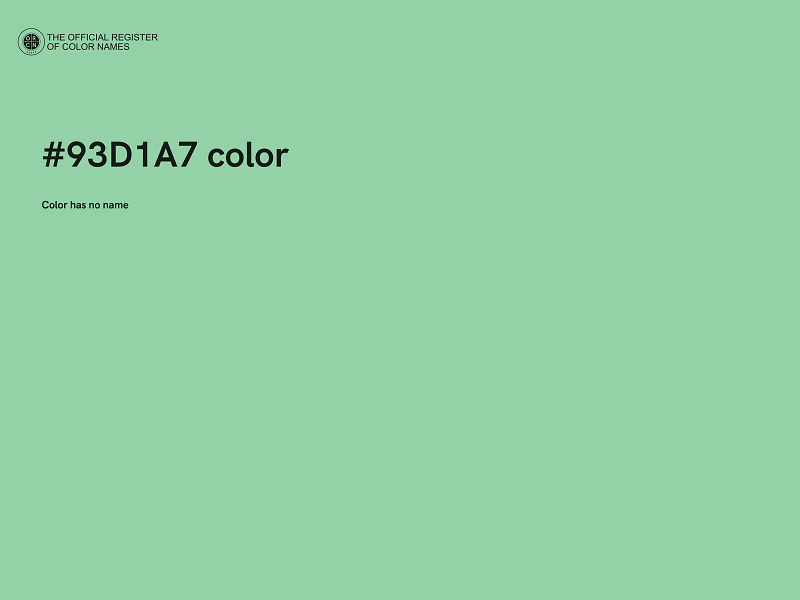 #93D1A7 color image