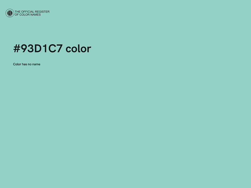 #93D1C7 color image