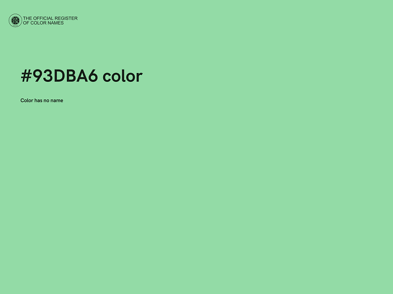 #93DBA6 color image