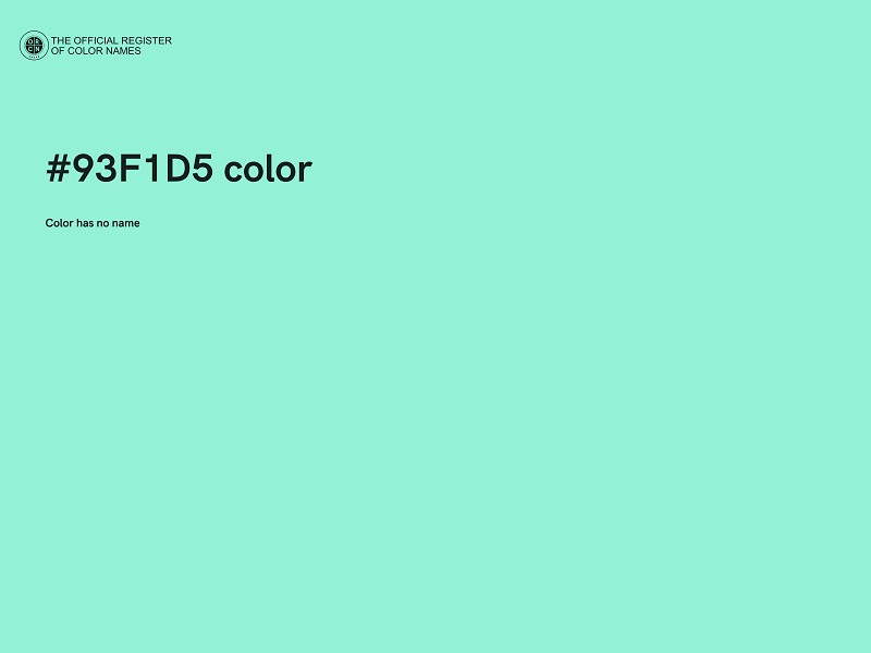 #93F1D5 color image