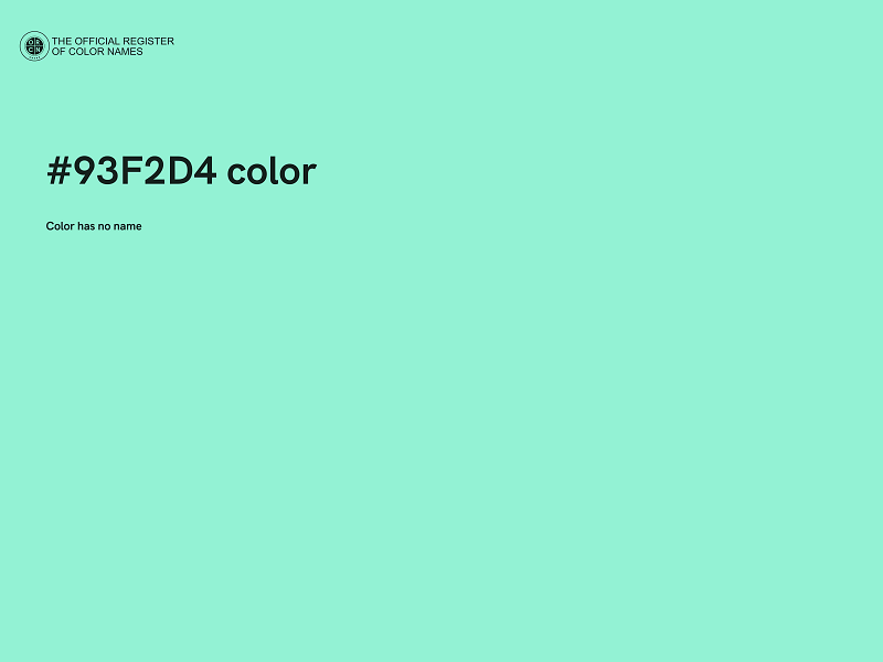 #93F2D4 color image