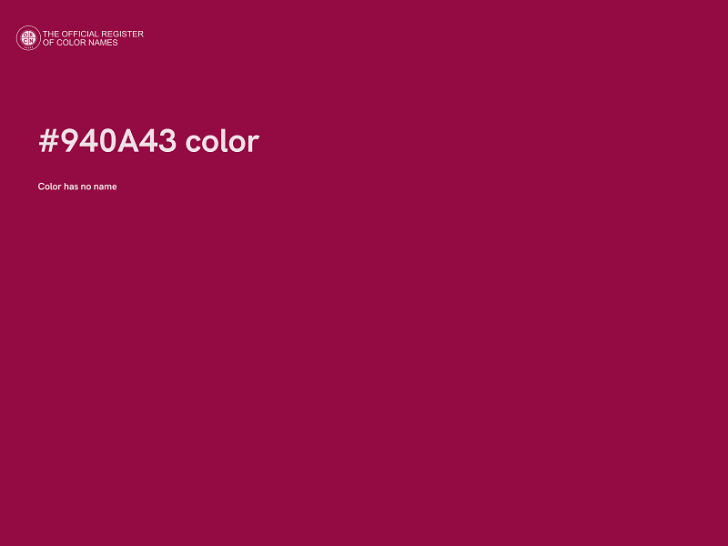 #940A43 color image