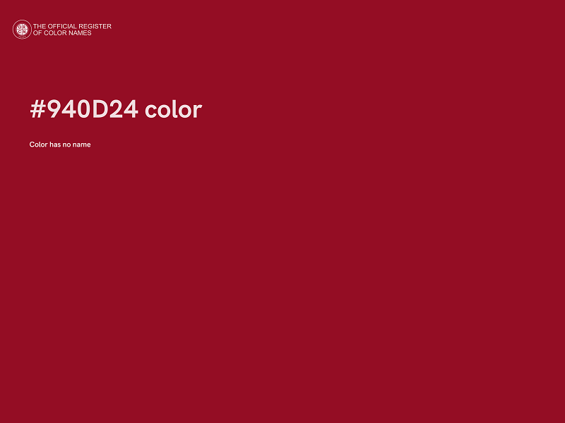 #940D24 color image