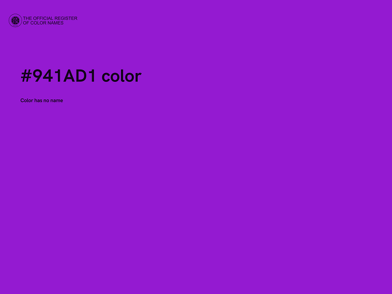 #941AD1 color image