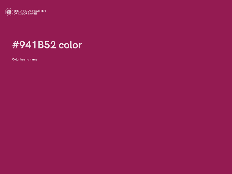 #941B52 color image