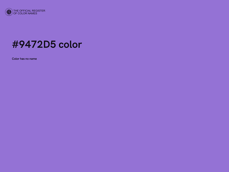 #9472D5 color image