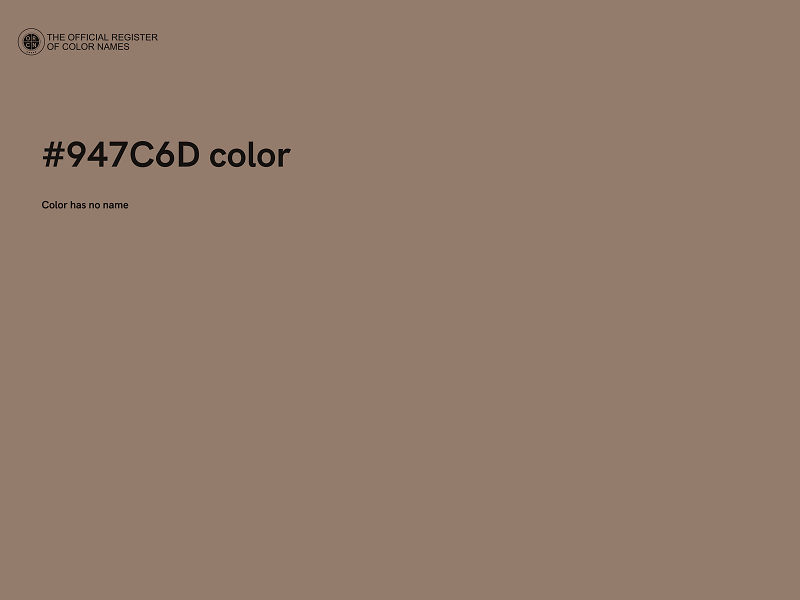 #947C6D color image