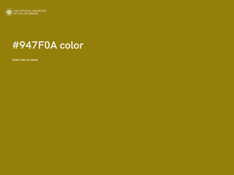 #947F0A color image