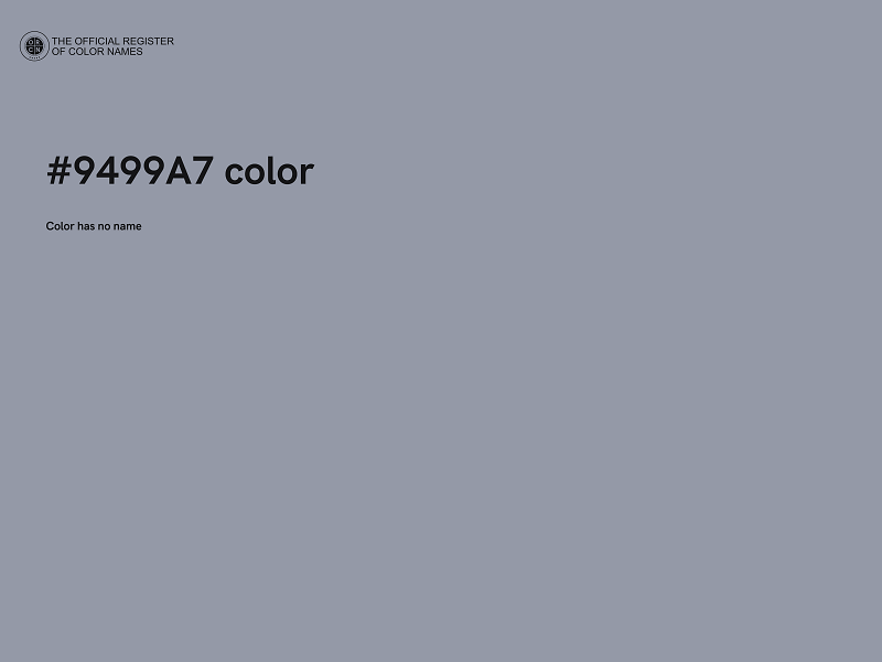 #9499A7 color image