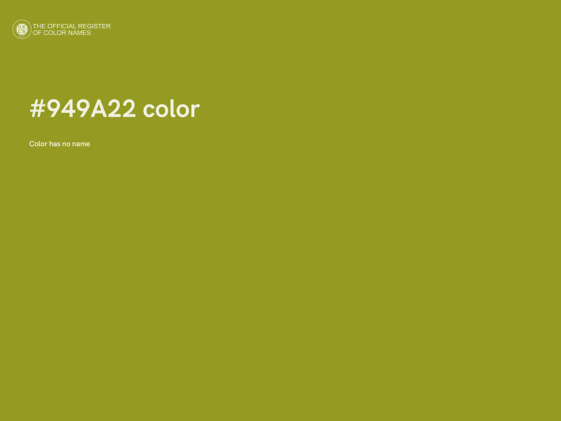 #949A22 color image