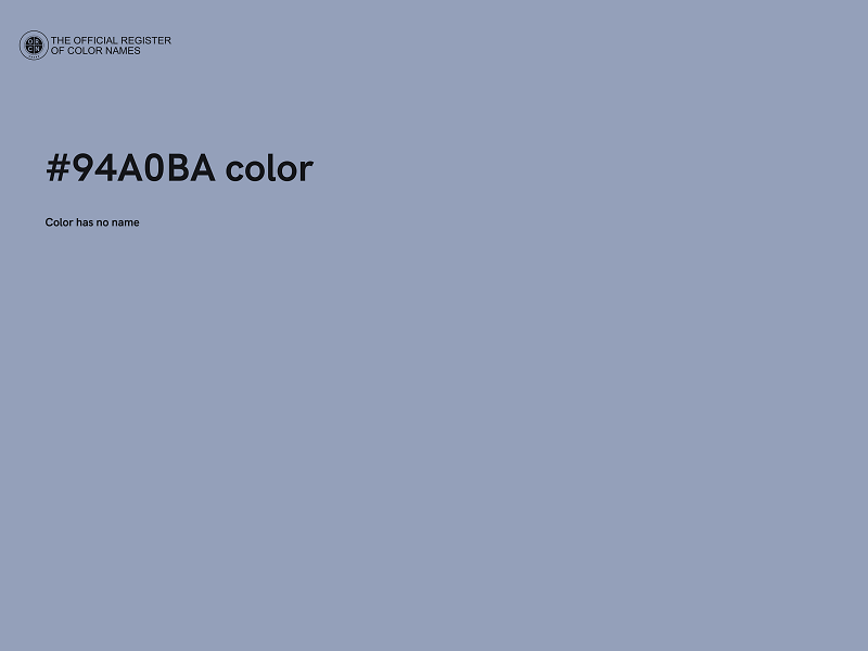 #94A0BA color image