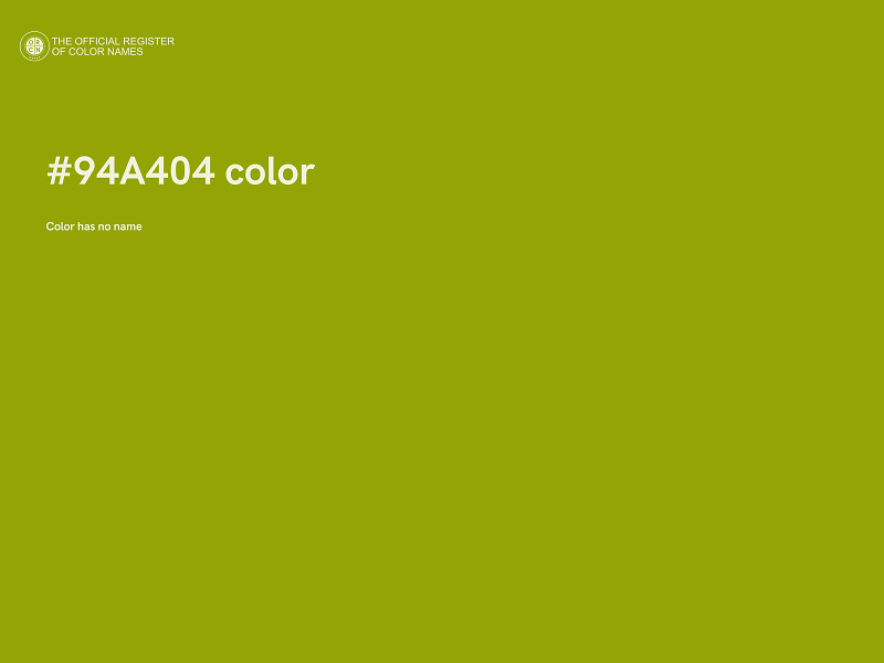 #94A404 color image