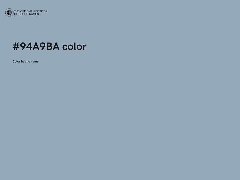 #94A9BA color image