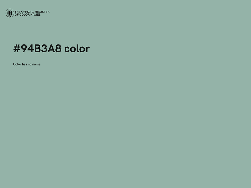 #94B3A8 color image