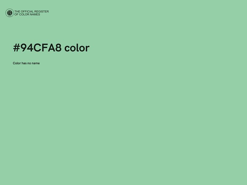 #94CFA8 color image