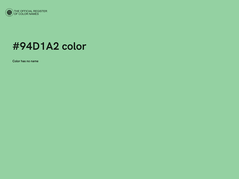 #94D1A2 color image