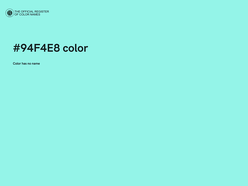 #94F4E8 color image