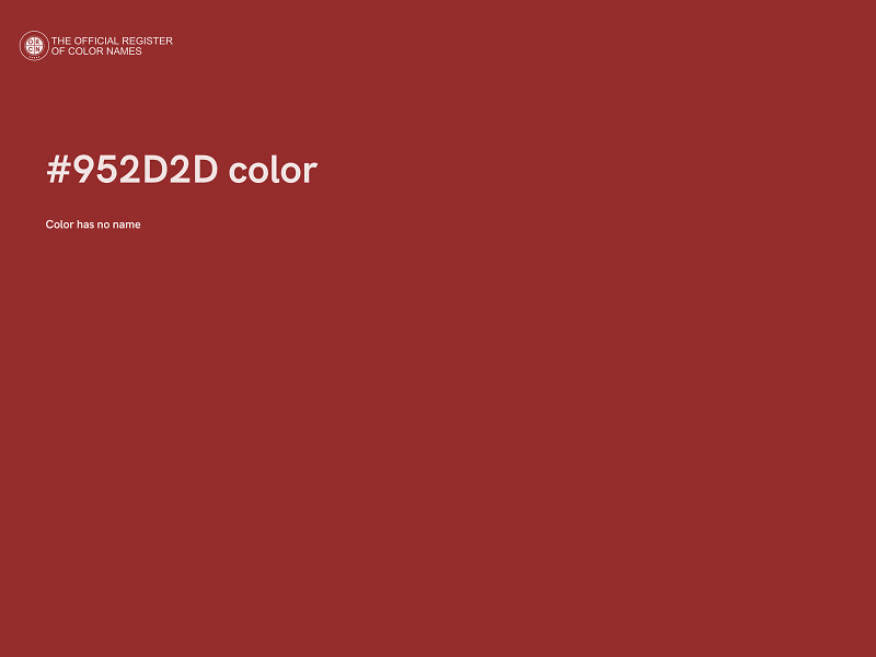 #952D2D color image