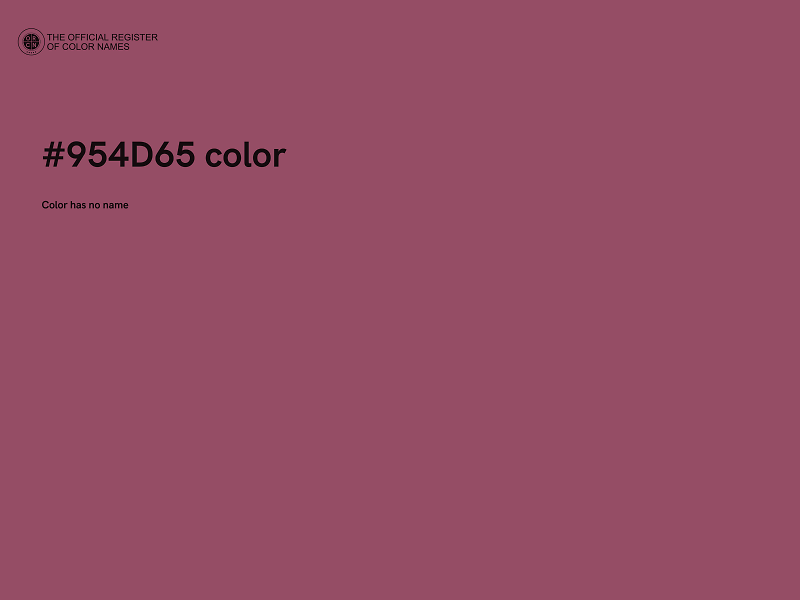 #954D65 color image