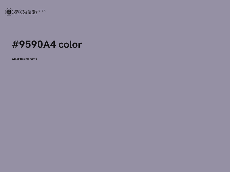 #9590A4 color image