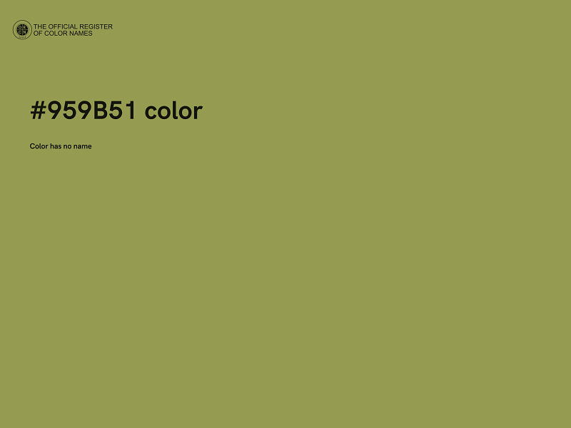 #959B51 color image