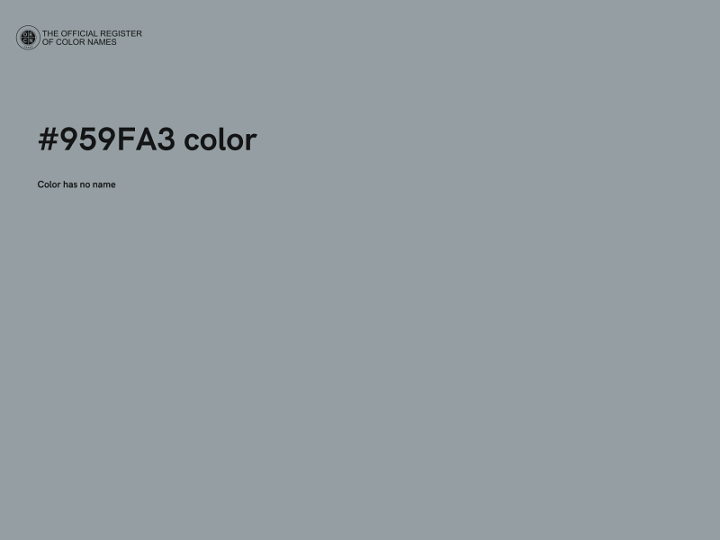 #959FA3 color image