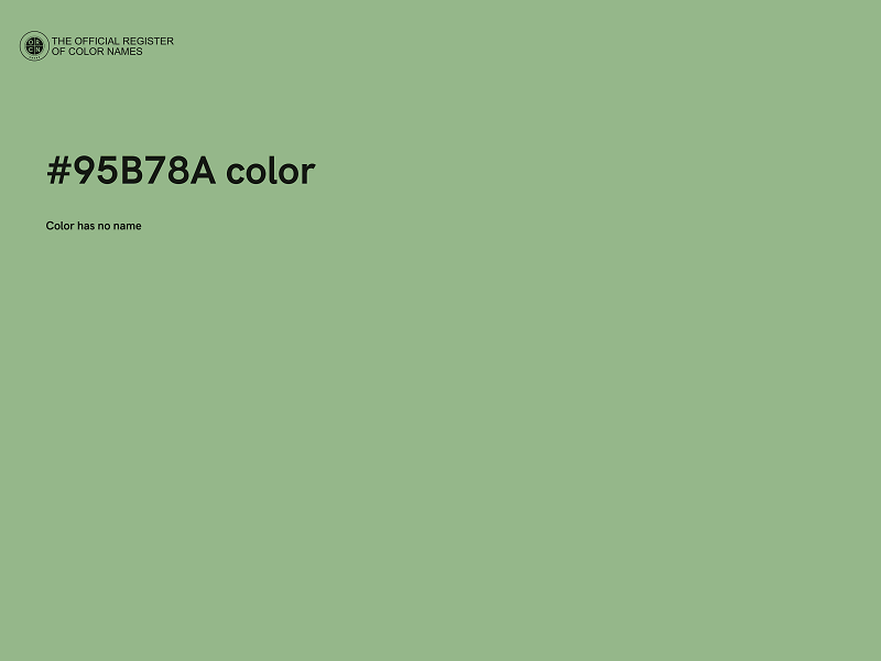 #95B78A color image